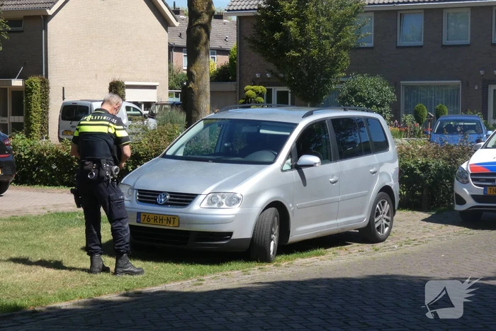 Fietser geschept door auto