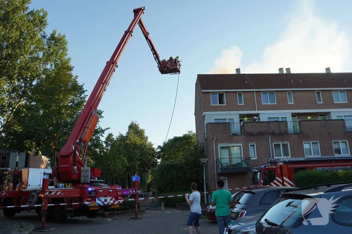 Veel rook bij brand in woning