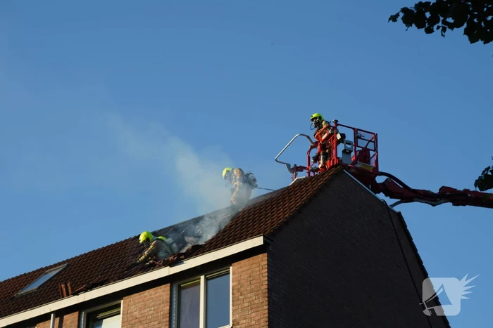 Veel rook bij brand in woning
