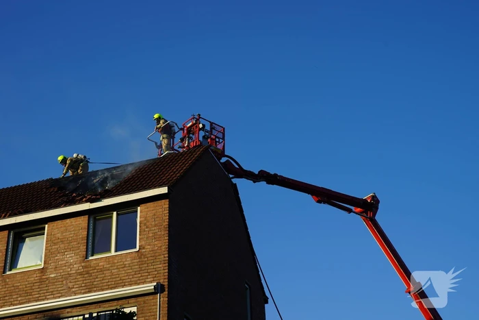 Veel rook bij brand in woning