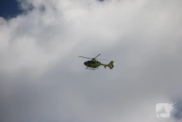 Traumahelikopter landt voor incident op terras