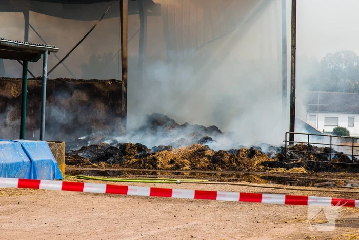 Grote hinder van stank van grote brand net over de grens