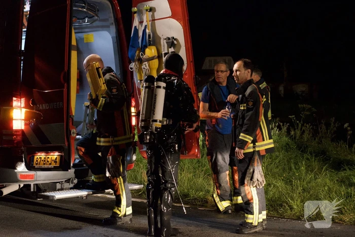 Auto raakt van de weg belandt in Aarkanaal