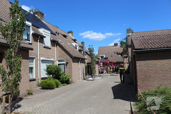Woning loopt grote schade op na brand
