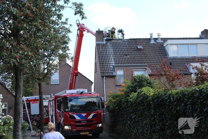 Woning loopt grote schade op na brand