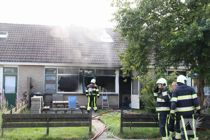Woning volledig verwoest door uitslaande brand
