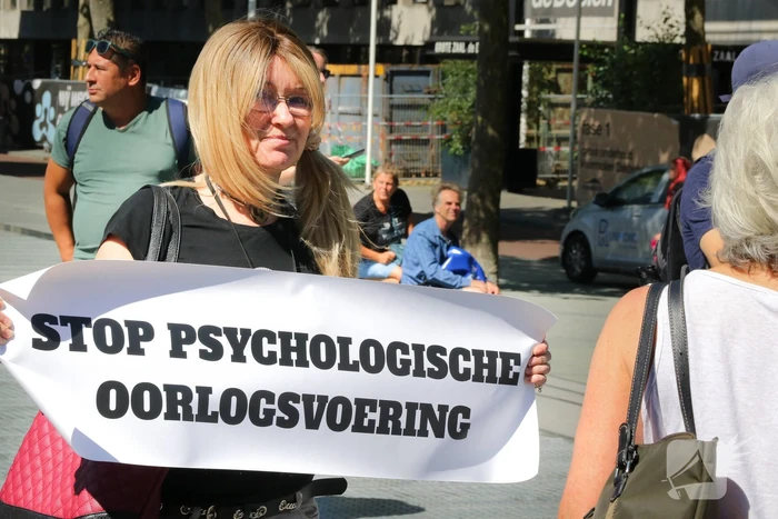 Demonstratie tegen mondkapjesplicht