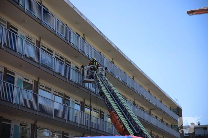 Brand op derde verdieping van flatgebouw