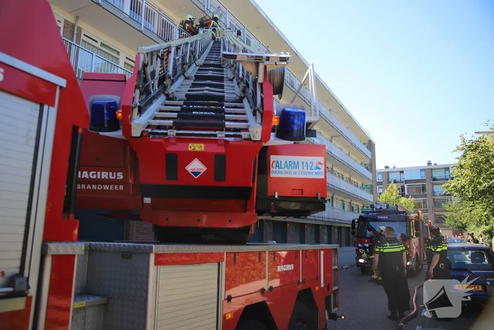Brand op derde verdieping van flatgebouw