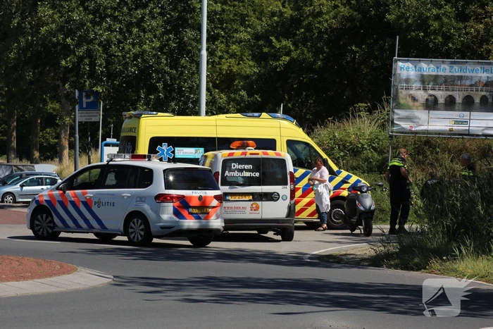 Man gewond na val met scooter
