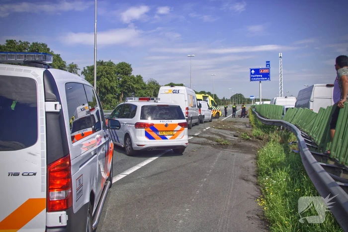 Verkeerschaos na crash met auto