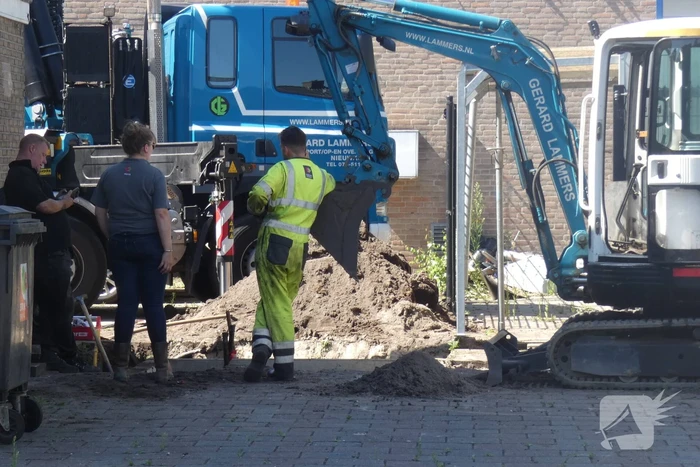 Gaslucht bij werkzaamheden gasgebouw