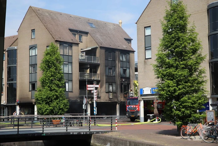 brand het rond houten