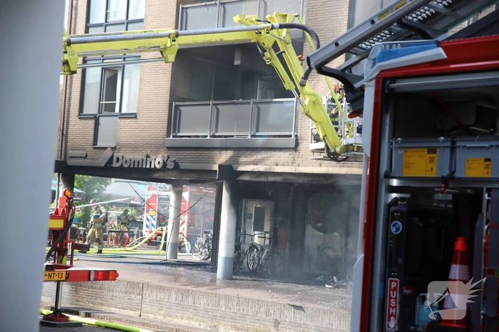 Grote brand Domino's Pizza