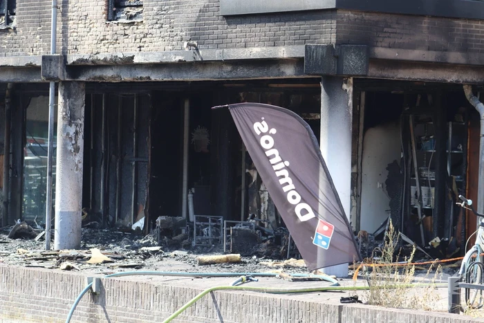 Grote brand Domino's Pizza