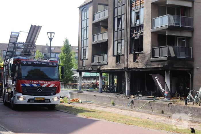 Grote brand Domino's Pizza