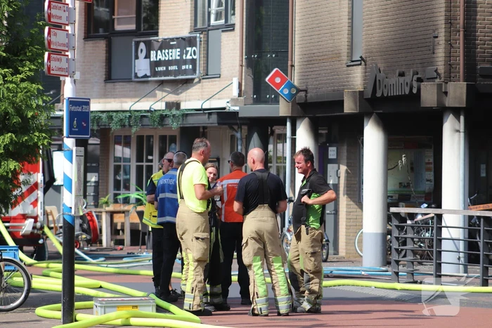 Grote brand Domino's Pizza