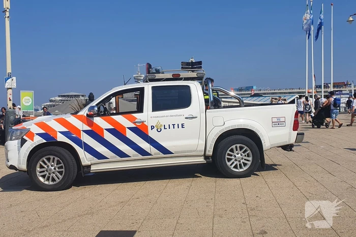 Drukte op het strand van Scheveningen