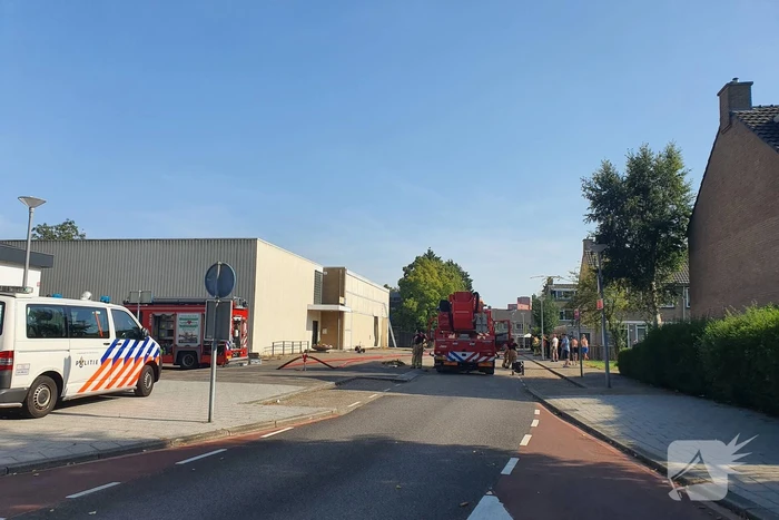 Isolatiemateriaal vliegt in brand