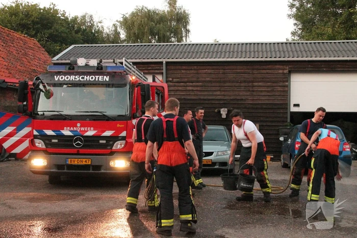 Brandweer redt opnieuw paard uit sloot