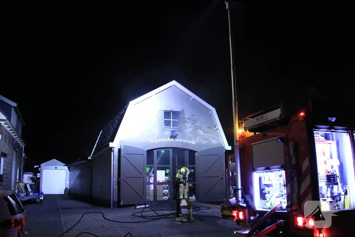 Brand in wijnwinkel Barneveld