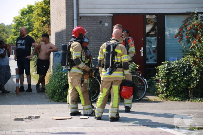 Brand in keuken van woning