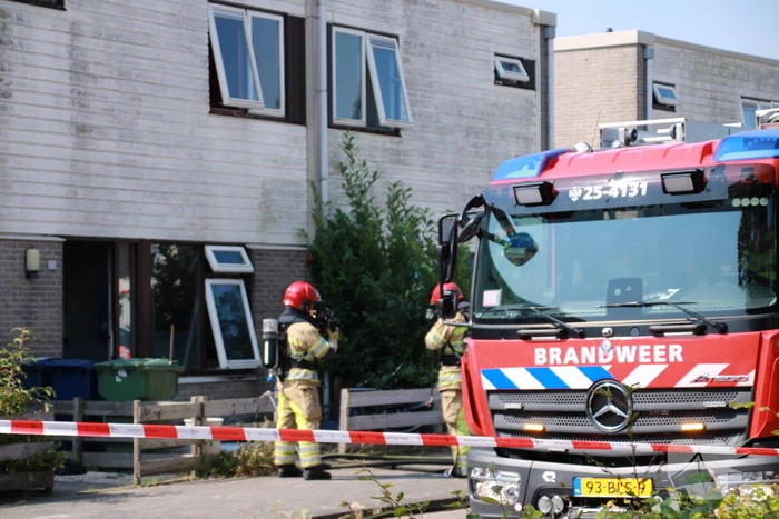 Brand in keuken van woning
