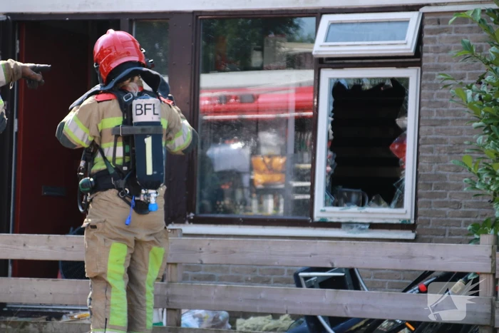 Brand in keuken van woning