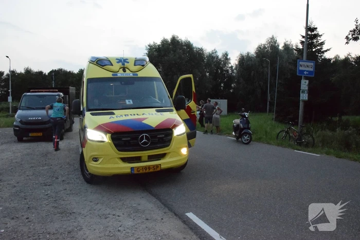 Scooterrijder gewond na valpartij