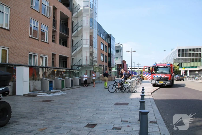 Brand in ondergrondse container