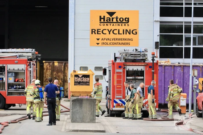 Grote brand bij Hartog Containers