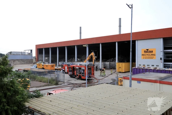 Grote brand bij Hartog Containers