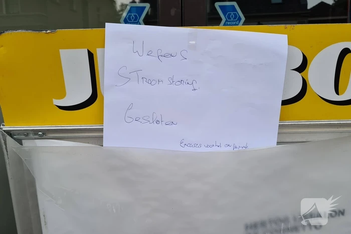 Restaurants en supermarkt dicht door stroomstoring