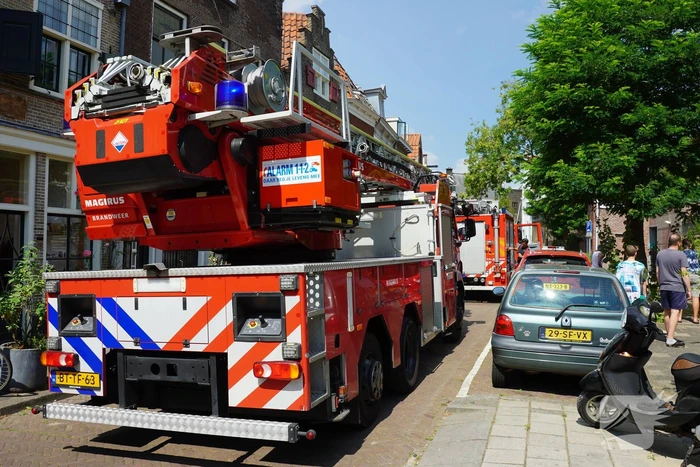Brand in woning boven winkel