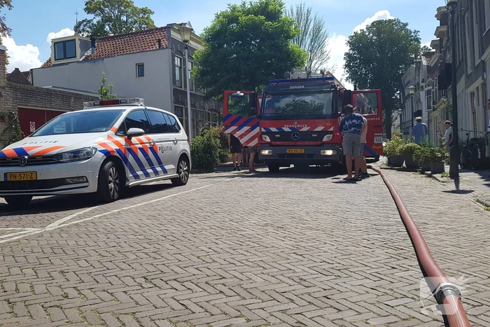 Brand in woning boven winkel