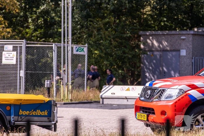 Brandstoflekkage bij Esso tankstation