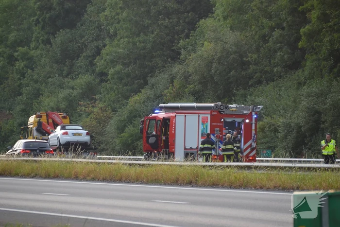 Autobrand blijkt pechgeval op snelweg
