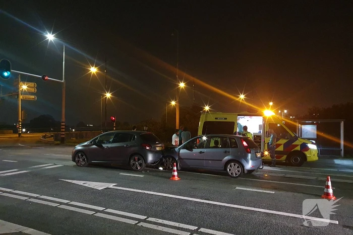 Flinke schade na kop-staart aanrijding