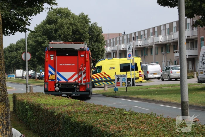 Auto klapt op bestelbus