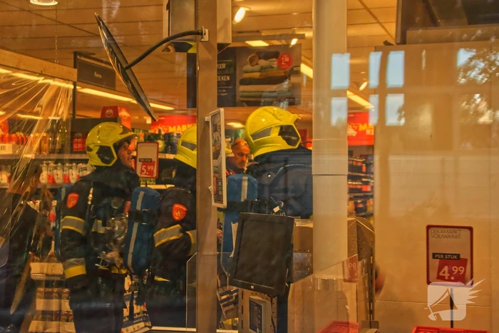 Brand in Deka supermarkt