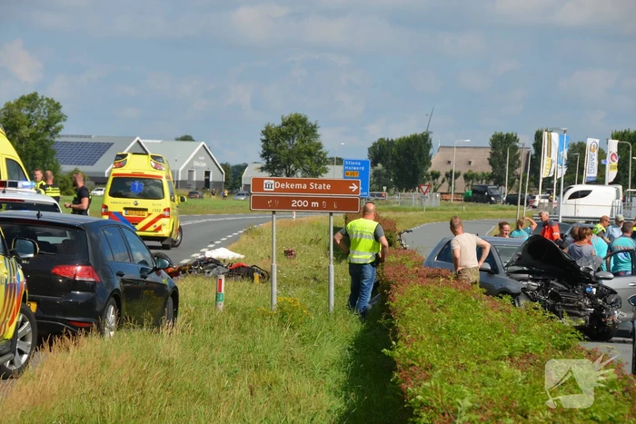 Motorrijder overleden bij frontale aanrijding met auto