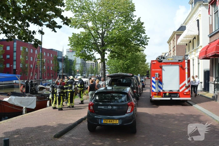Één gewonde bij brand op schip