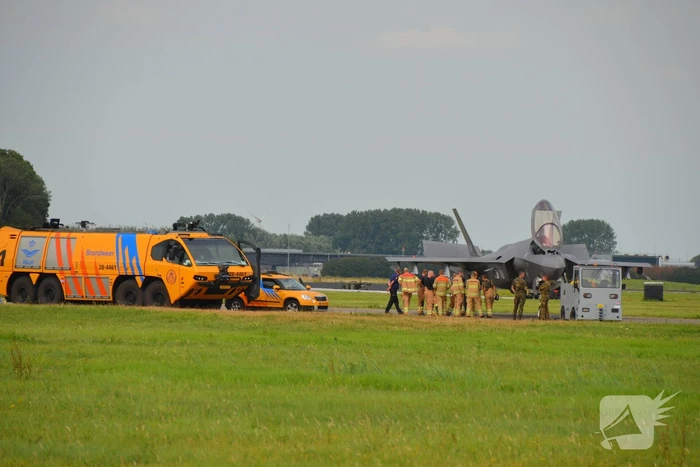 F35-straaljager maakt noodlanding