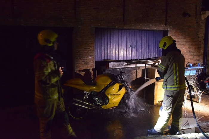 Flinke schade aan motor door brand