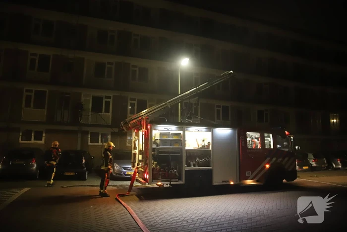 Uitslaande brand in leegstaande flat