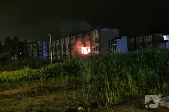 Uitslaande brand in leegstaande flat