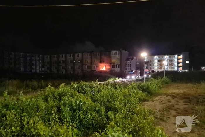 Uitslaande brand in leegstaande flat