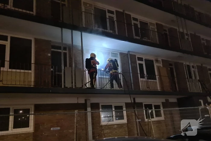 Uitslaande brand in leegstaande flat