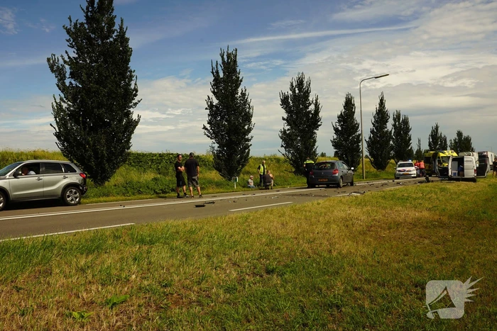 Drie voertuigen betrokken bij frontale aanrijding