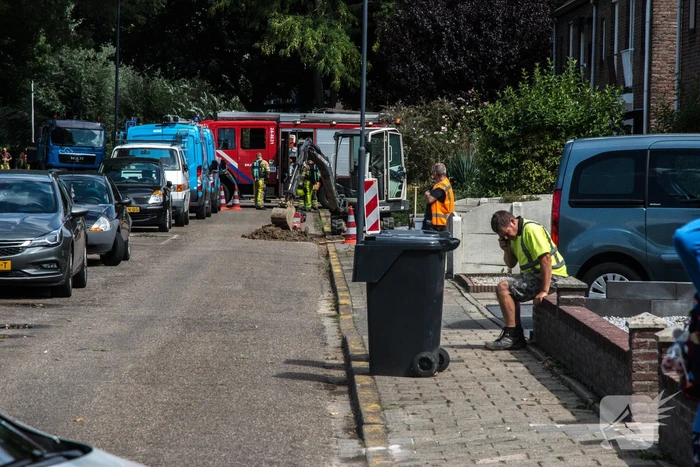 Straat afgesloten na gaslekkage